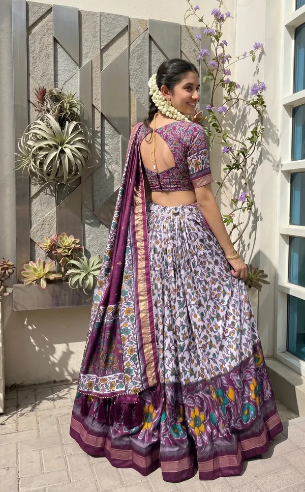 Purple_Dola_Silk_Premium_&_Elegant_Patola_Print_With_Foil_Work_Lehenga_Choli_For_Women_&_Girls