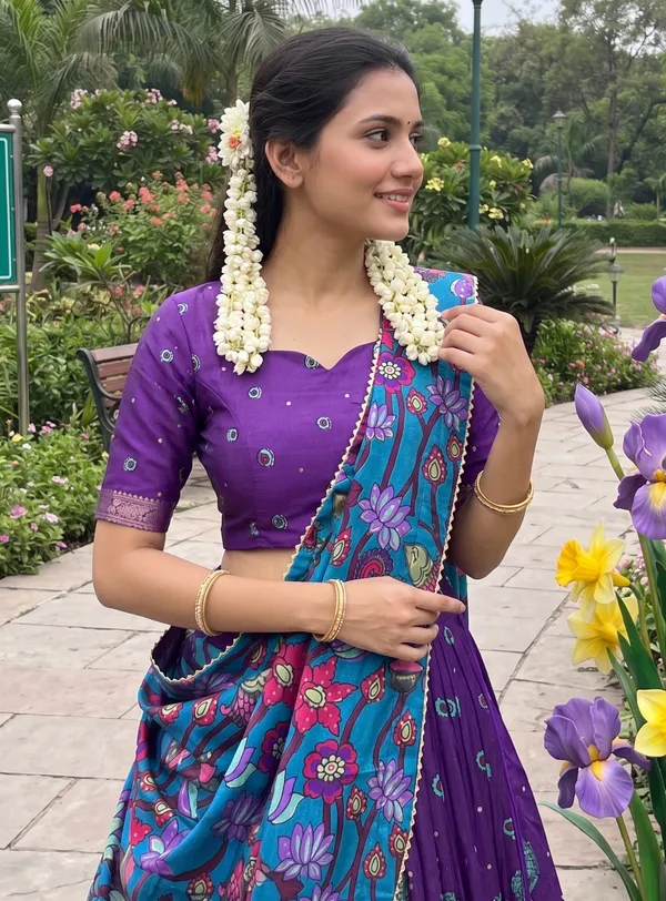 Purple_Dola_Silk_Premium_&_Elegant_Patola_Print_With_Foil_Work_Lehenga_Choli_For_Women_&_Girls