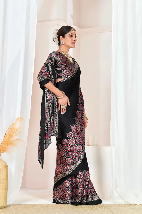 Black_Woven_Bollywood_Satin_Saree