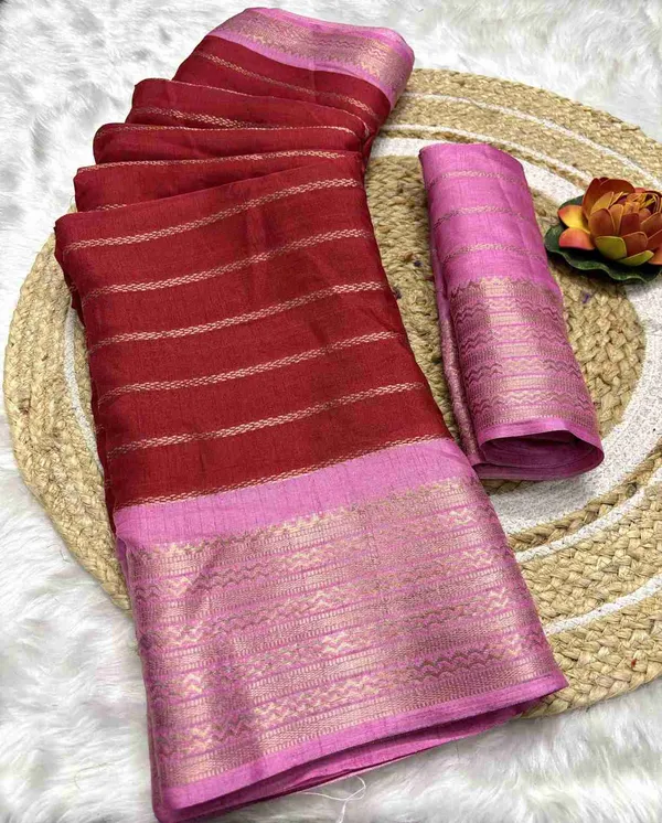 Pink_Woven_Manipuri_Jacquard,_Silk_Blend_Saree