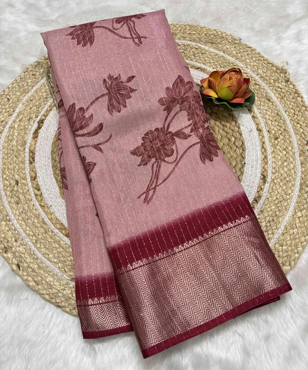 Maroon_Woven,_Printed_Daily_Wear_Silk_Blend,_Art_Silk_Saree
