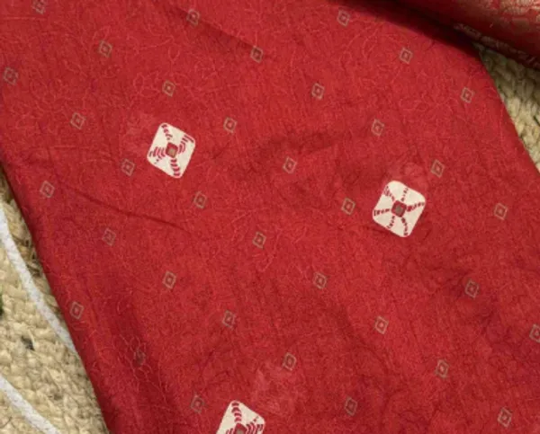 Red_Printed_Ikkat_Jacquard,_Silk_Blend_Saree