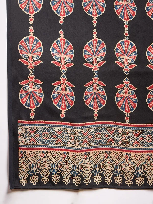 Black_Polka_Print_Bollywood_Satin_Saree