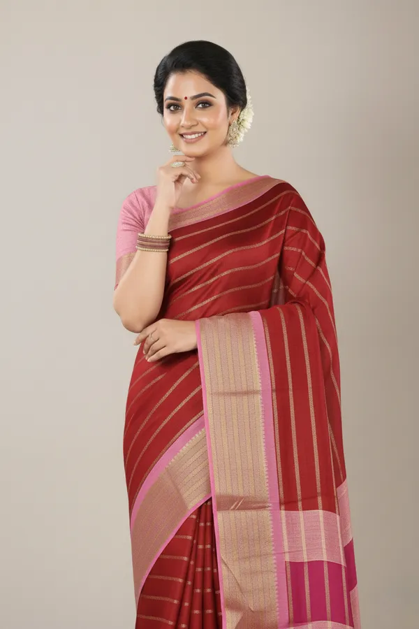 Pink_Woven_Manipuri_Jacquard,_Silk_Blend_Saree