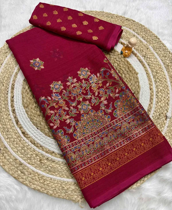 Brick_Red_Printed_Bollywood_Georgette_Saree