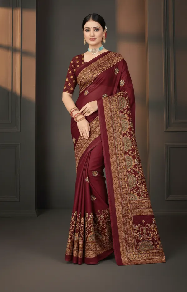 Red_Printed_Bollywood_Georgette_Saree