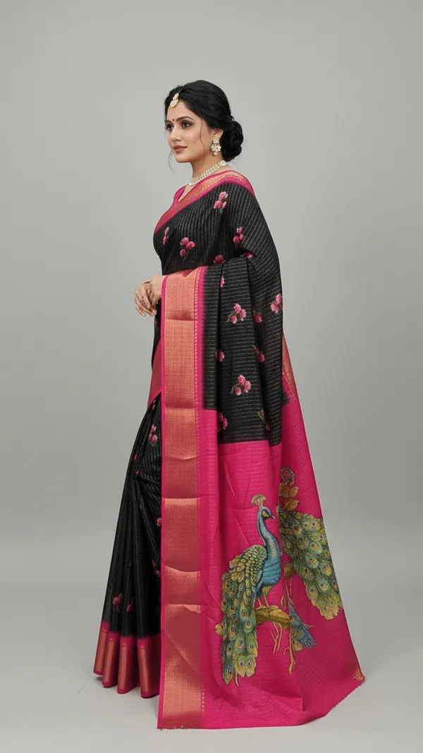 Black_Woven_Mysore_Silk_Blend,_Art_Silk_Saree