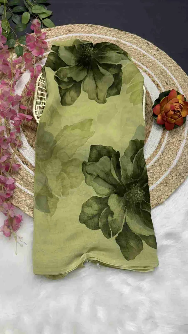 Green_Floral_Print_Daily_Wear_Georgette_Saree