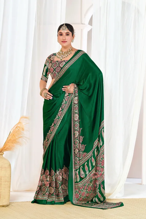Green_Woven_Bollywood_Satin_Saree