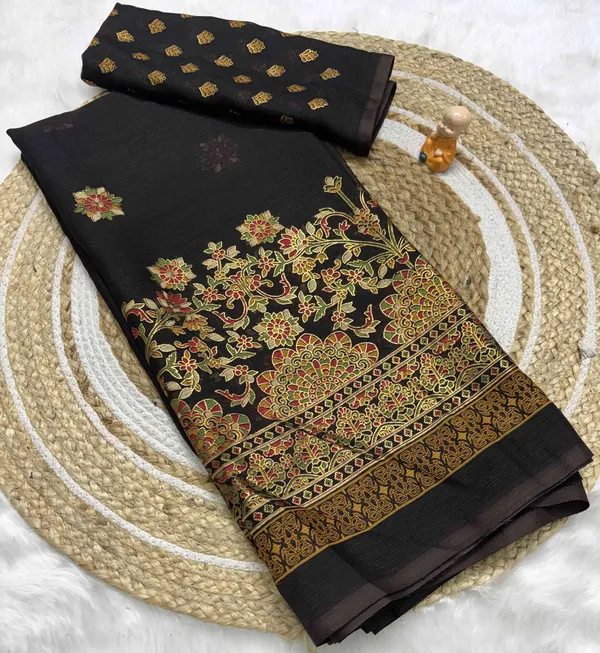 Black_Printed_Bollywood_Georgette_Saree