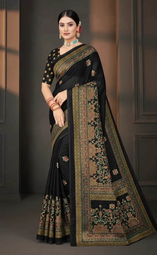 Black_Printed_Bollywood_Georgette_Saree