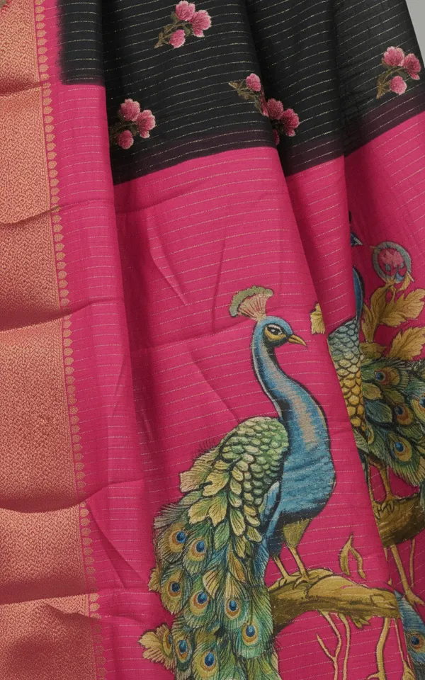 Black_Woven_Mysore_Silk_Blend,_Art_Silk_Saree