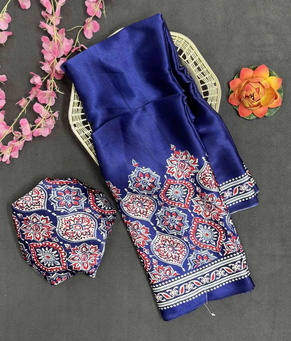 Navy_Blue_Woven_Bollywood_Satin_Saree