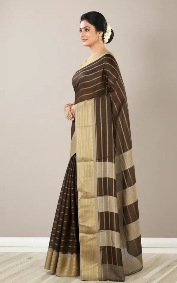 Brown_Woven_Manipuri_Jacquard,_Silk_Blend_Saree