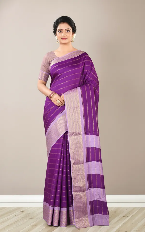 Purple_Woven_Manipuri_Jacquard,_Silk_Blend_Saree