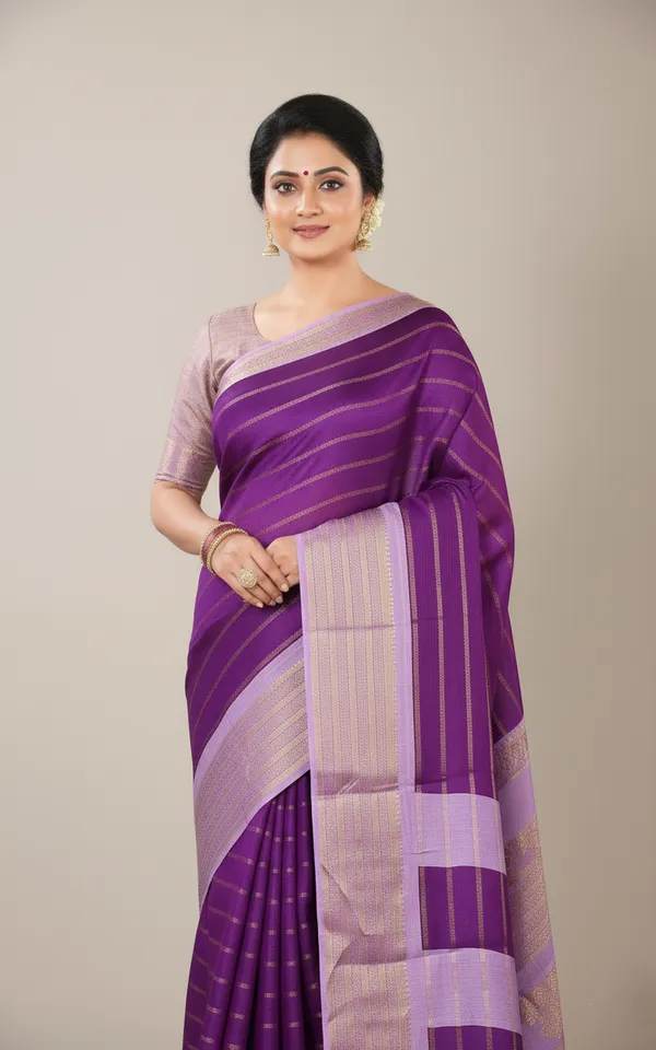 Purple_Woven_Manipuri_Jacquard,_Silk_Blend_Saree