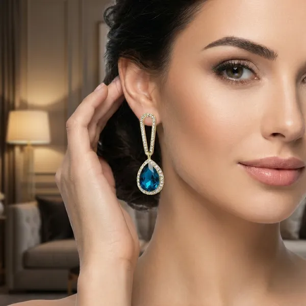 Elegant_Blue_Teardrop_Stone_Earrings_With_Crystal_Embellishments