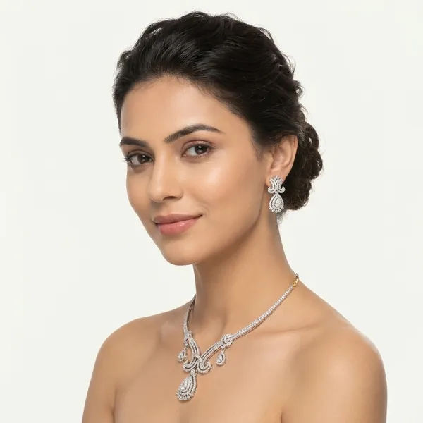 Elegant_Gold-Toned_Necklace_Set_With_Teardrop_Pendant_And_Matching_Earrings