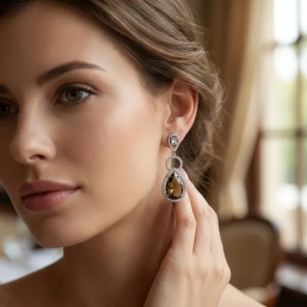 Elegant_Teardrop_Stone_Dangle_Earrings_With_Crystal_Accents