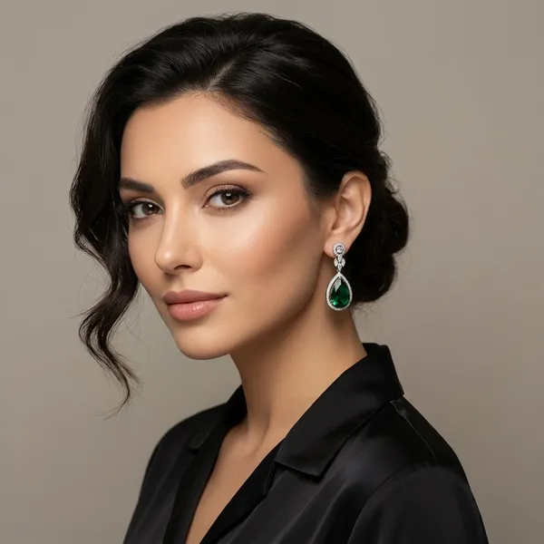 Elegant_Green_Stone_Drop_Earrings_With_Antique_Silver_Finish
