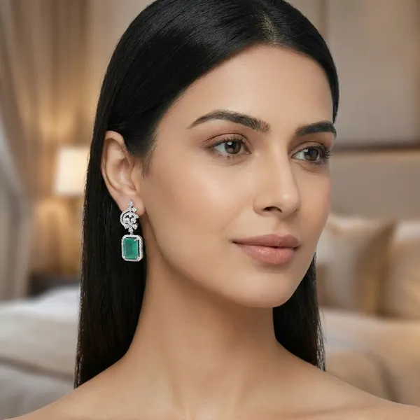 Elegant_Mint_Stone_Drop_Earrings_With_Silver_Finish