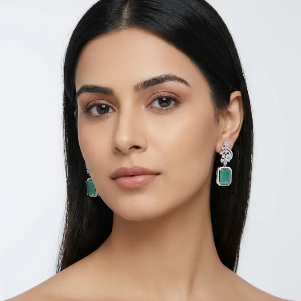 Elegant_Mint_Stone_Drop_Earrings_With_Silver_Finish