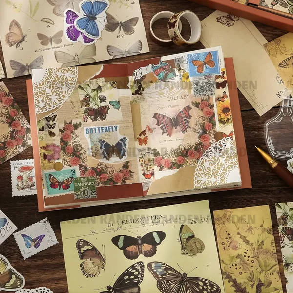RANDEN_Flower_Journaling_Kit,_346PCS_Vintage_Scrapbook_&_Stationery_Set_with_Aesthetic_Stickers,_Ephemera_Pack_and_Journal_Supplies_for_Bullet_Journals,_Planners,_Albums_&_Creative_Crafts_(FLOWER)