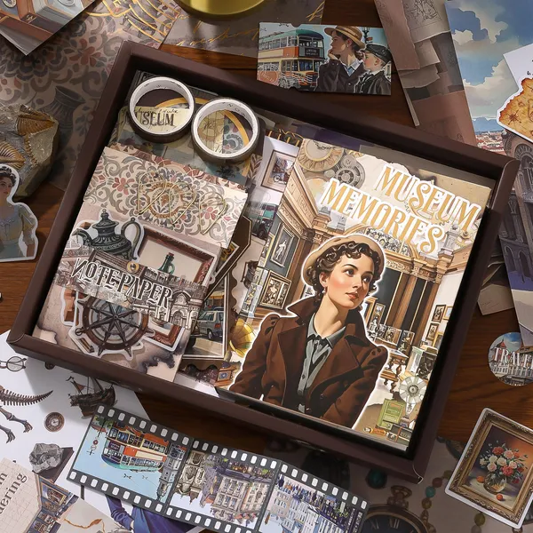 RANDEN_Museum_Journaling_Kit,_346PCS_Vintage_Scrapbook_&_Stationery_Set_with_Aesthetic_Stickers,_Ephemera_Pack_and_Journal_Supplies_for_Bullet_Journals,_Planners,_Albums_&_Creative_Crafts_(MUSEUM)