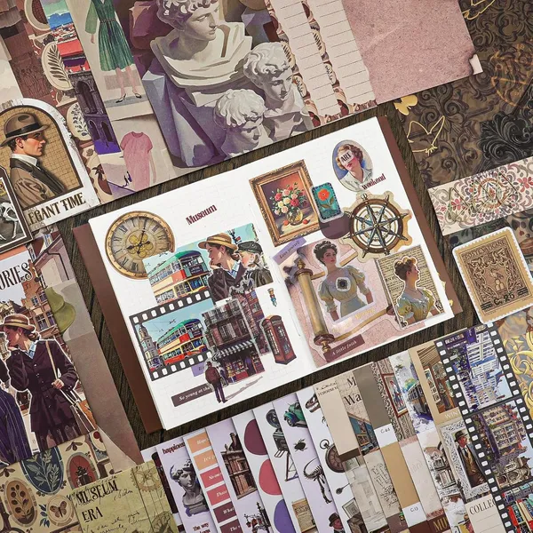 RANDEN_Museum_Journaling_Kit,_346PCS_Vintage_Scrapbook_&_Stationery_Set_with_Aesthetic_Stickers,_Ephemera_Pack_and_Journal_Supplies_for_Bullet_Journals,_Planners,_Albums_&_Creative_Crafts_(MUSEUM)