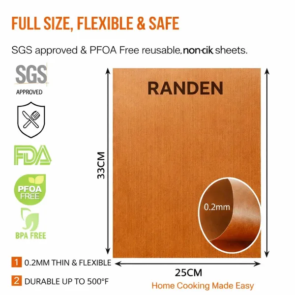 RANDEN_Reusable_Teflon_Baking_&_Cooking_Mat_–_Heat_Resistant,_Non-Stick,_Waterproof_Sheet_for_Akki_Roti,_Obbattu,_Chappathi,_Puran_Poli,_BBQ_&_More_baking_essentials