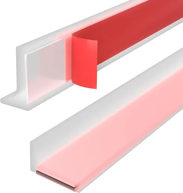 RANDEN_Self-Adhesive_Silicone_Water_Stopper_Strip_-_Collapsible_Threshold_Barrier_Strip_for_Dry_&_Wet_Separation,_sink_water_splash_guard,_bathroom_water_stopper_(TRANSLUCENT)