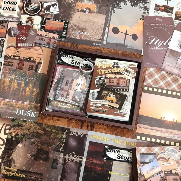 RANDEN_Traveler_Journaling_Kit,_346PCS_Vintage_Scrapbook_&_Stationery_Set_with_Aesthetic_Stickers,_Ephemera_Pack_and_Journal_Supplies_for_Bullet_Journals,_Planners,_Albums_&_Creative_Crafts_(Traveler)