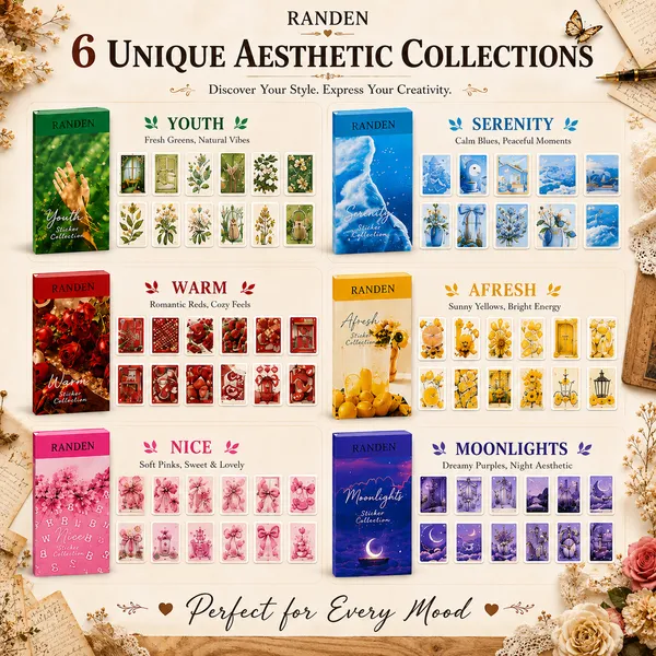 RANDEN_Vintage_Journal_Kit_500_PCS_-_Journaling_Supplies_Kit_with_200_Vintage_Journal_Stickers,_6_Washi_Sticker_Books,_Scrapbook_Paper,_Junk_Journal_Supplies,_Planner,_Collage_&_DIY_Craft_Kit