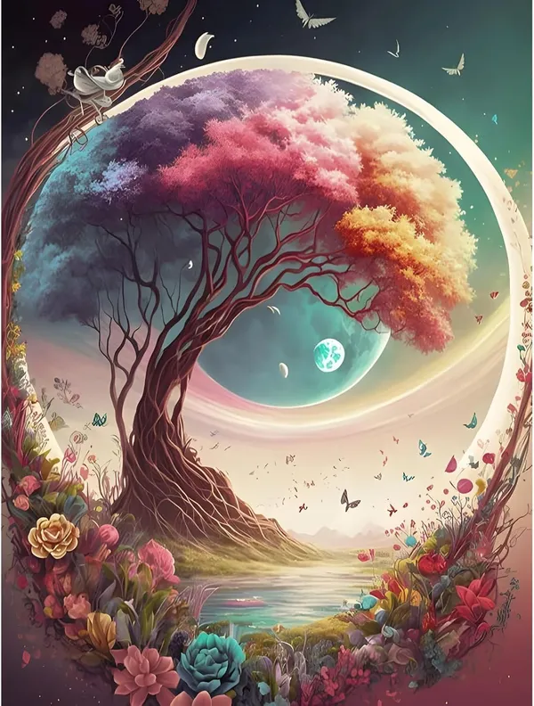 Multicolor_5D_Pink_Tree_Diamond_Painting_Kit,_Home_Wall_Decor,_Diamond_Painting_Kits_For_Kids_And_Adults,_Stunning_Diy_Decor_With_Rhinestone,_Artistic_Masterpieces