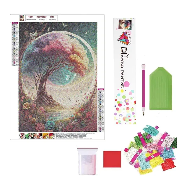 Multicolor_5D_Pink_Tree_Diamond_Painting_Kit,_Home_Wall_Decor,_Diamond_Painting_Kits_For_Kids_And_Adults,_Stunning_Diy_Decor_With_Rhinestone,_Artistic_Masterpieces