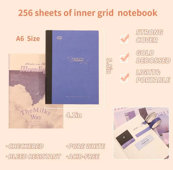 Moonlight_346Pcs_Journal_Supplies_Kit_Purple_Aesthetic_Scrapbook_Stickers,_Art_Journal_Pack,_Bullet_Planner_Diy_Decoration_Paper,_Vintage_Notebook_Craft_Kit_With_Washi_Tapes_And_Ephemera_(Moonlight)