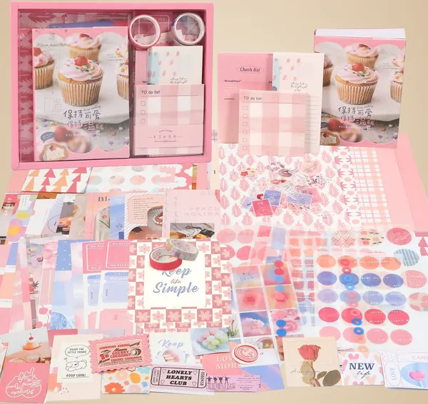 Sweetheart_346_Pcs_Vintage_Scrapbook_Kit_With_Stickers,_Washi_Tapes,_Paper_Ephemera,_Journaling_Supplies_For_Planners,_Notebooks,_And_Collage_Art_(Sweetheart)