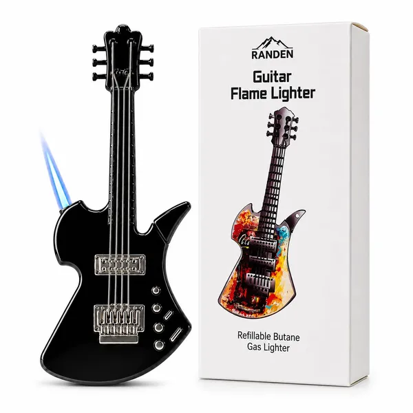 Randen_Guitar_Flame_Lighter,_Refillable_Butane_Torch,_Novelty_Gift_
