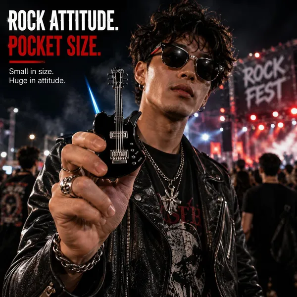 Randen_Guitar_Flame_Lighter,_Refillable_Butane_Torch,_Novelty_Gift_