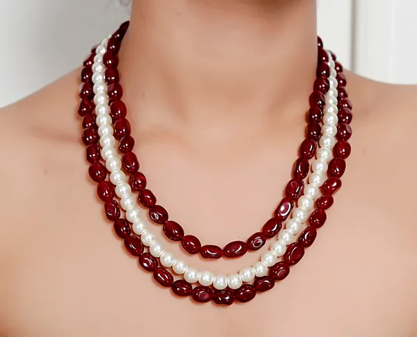 Maroon_Premium_Handcrafted_Designer_Pearl_Mala_Necklace_For_Women