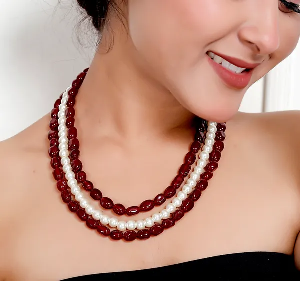 Maroon_Premium_Handcrafted_Designer_Pearl_Mala_Necklace_For_Women