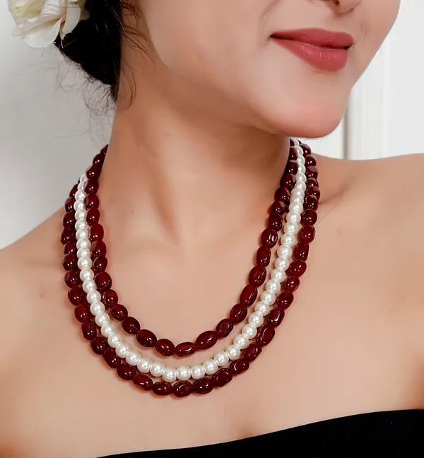 Maroon_Premium_Handcrafted_Designer_Pearl_Mala_Necklace_For_Women