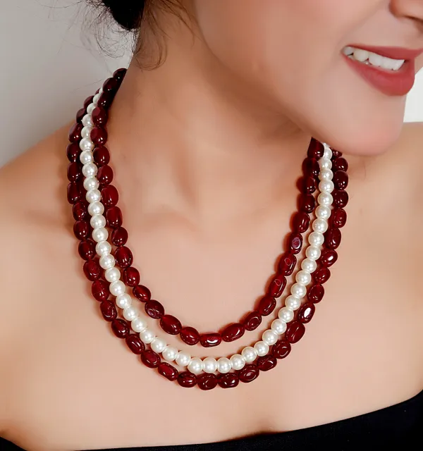 Maroon_Premium_Handcrafted_Designer_Pearl_Mala_Necklace_For_Women