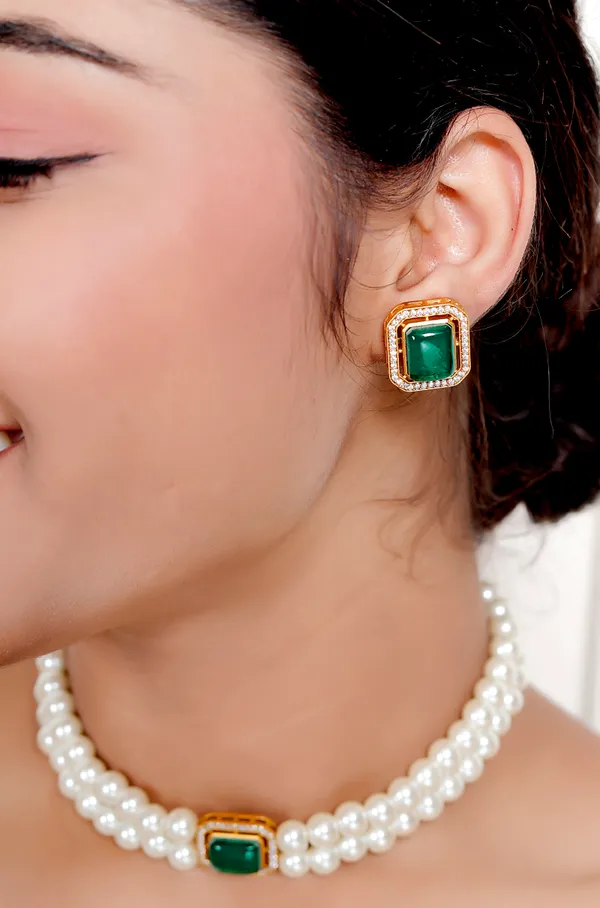 Green_Premium_Handcrafted_Designer_Golden_Necklace_With_Matching_Earrings_Set_For_Women