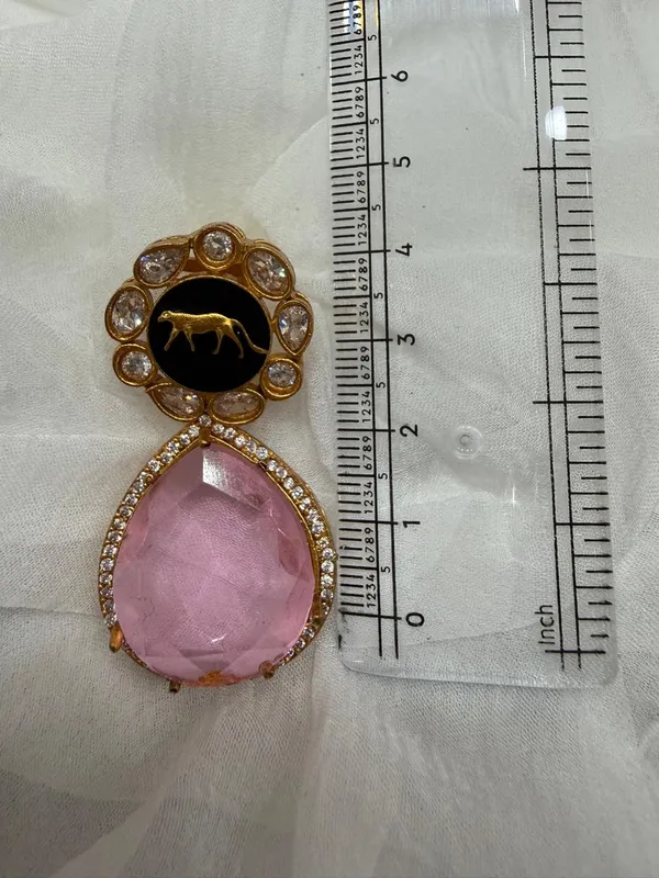 Pink_Premium_Handcrafted_Designer_Gold_Toned_Earrings_Set_For_Women
