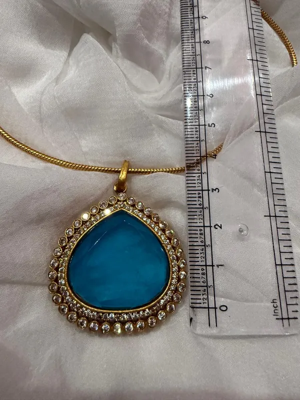 Sky_Blue_Premium_Handcrafted_Designer_Golden_Necklace_With_Matching_Earrings_Set_For_Women