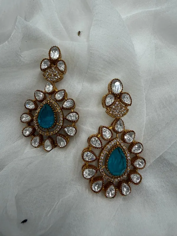 Sky_Blue_Premium_Handcrafted_Designer_Golden_Necklace_With_Matching_Earrings_Set_For_Women