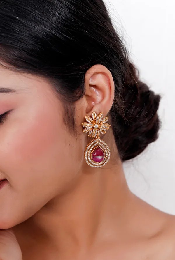 Pink_Premium_Handcrafted_Designer_Gold_Toned_Earrings_Set_For_Women