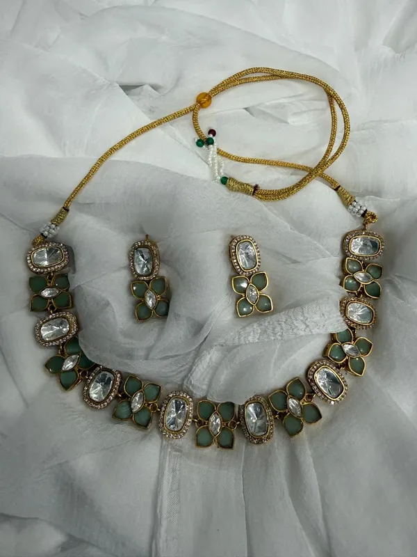 Pista_Green_Premium_Handcrafted_Designer_Golden_Necklace_With_Matching_Earrings_Set_For_Women