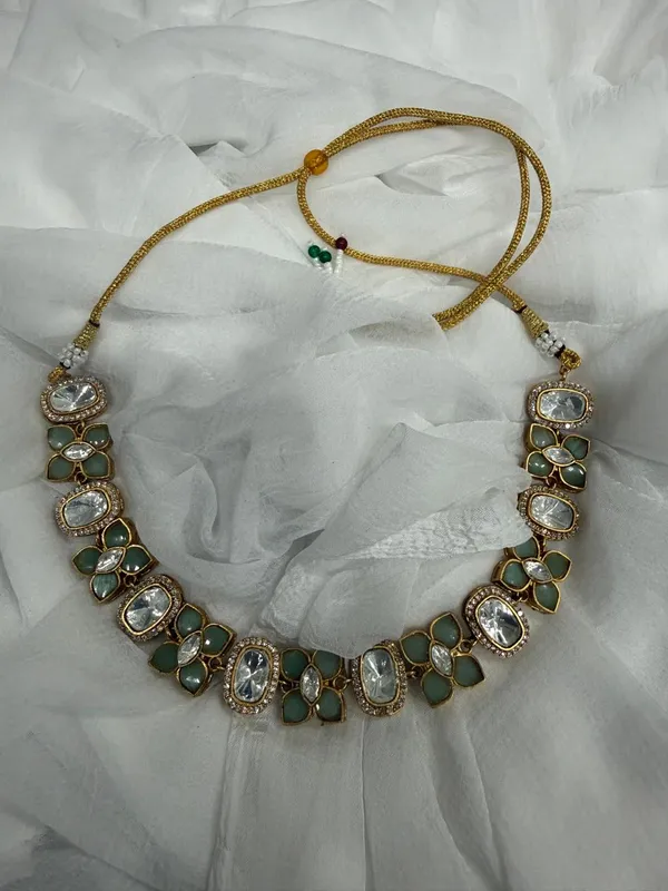 Pista_Green_Premium_Handcrafted_Designer_Golden_Necklace_With_Matching_Earrings_Set_For_Women